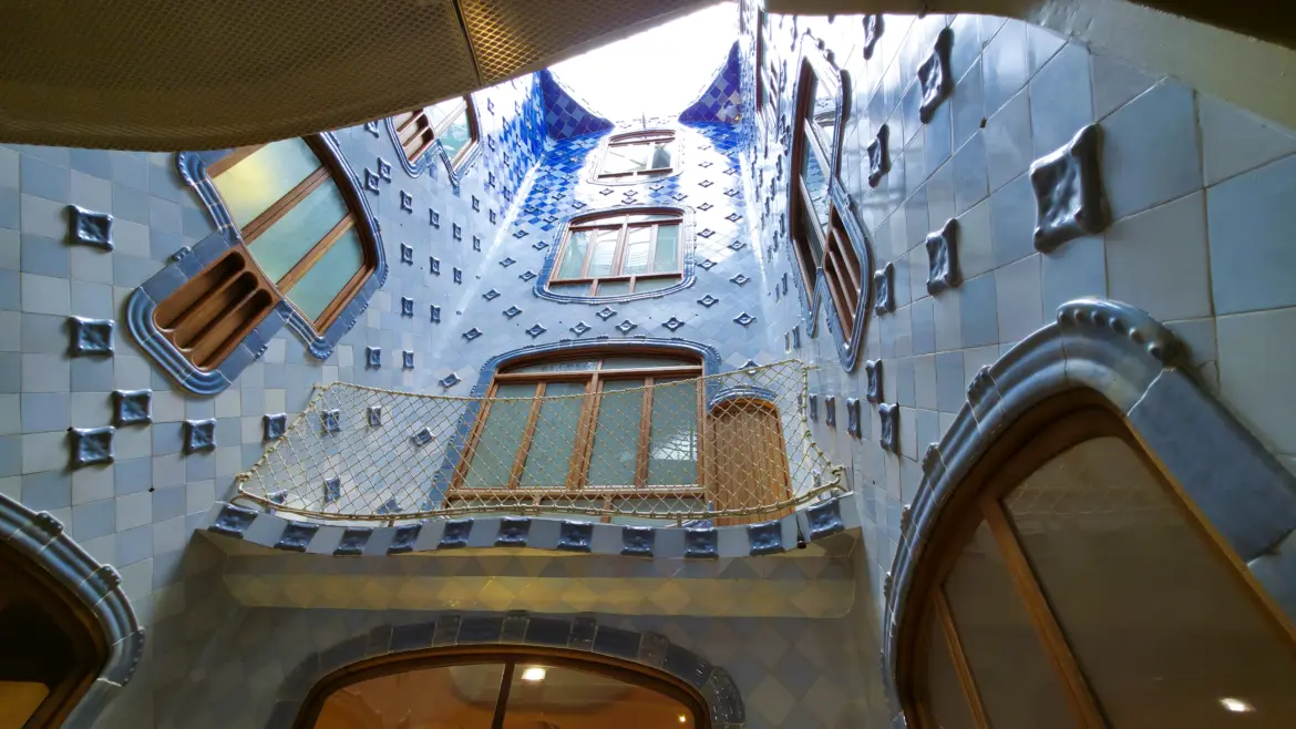 Central Atrium (light well), Casa Batlló, Barcelona, Spain