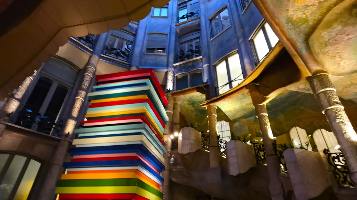 Flower Courtyard, La Pedrera (Casa Milà), Barcelona, Spain