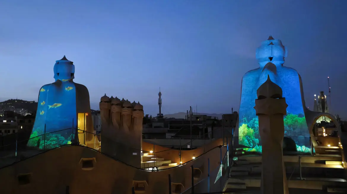 La Pedrera (Casa Milà) roof architecture, Barcelona, Spain