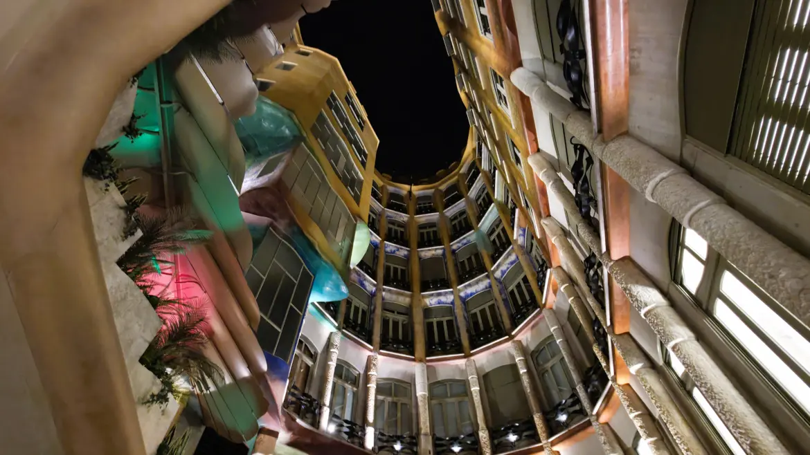 Butterfly Courtyard, La Pedrera (Casa Milà), Barcelona, Spain