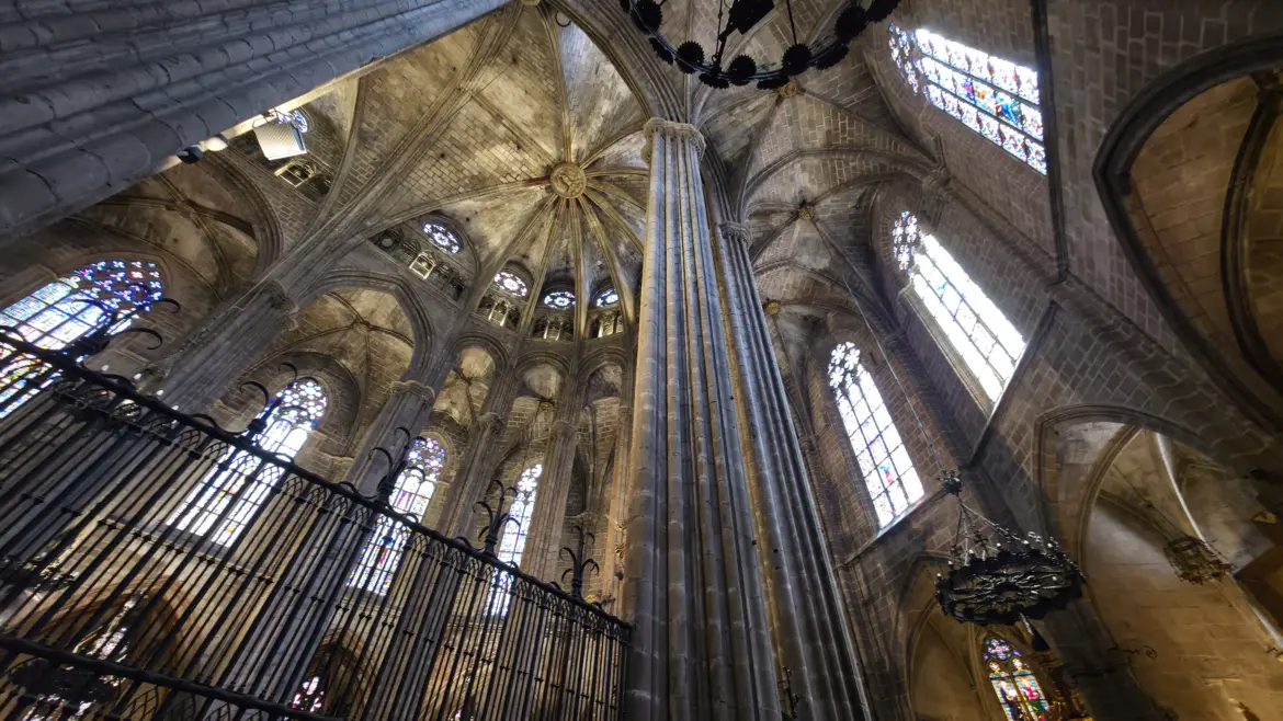 Barcelona Cathedral interior, Barcelona, Spain