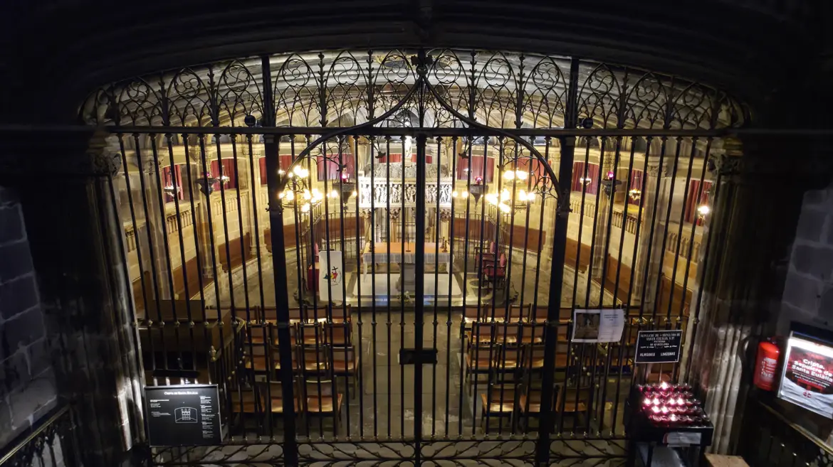 Crypt of Saint Eulàlia, Barcelona Cathedral, Barcelona, Spain