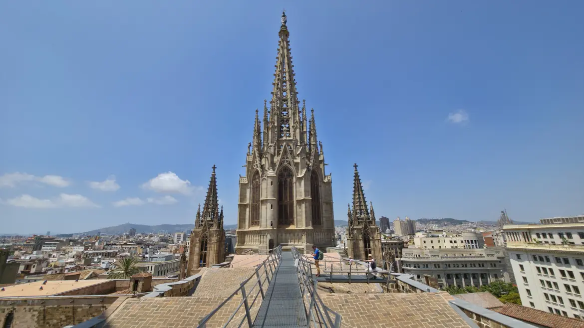 Rooftop, Barcelona Cathedral, Barcelona, Spain