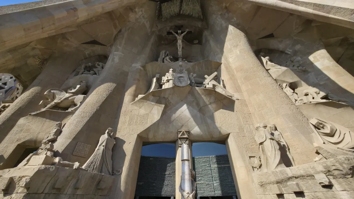 The Passion Façade, Sagrada Família, Barcelona, Spain