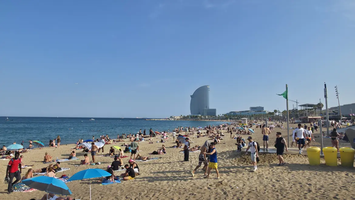 Barceloneta Beach, Barcelona, Spain