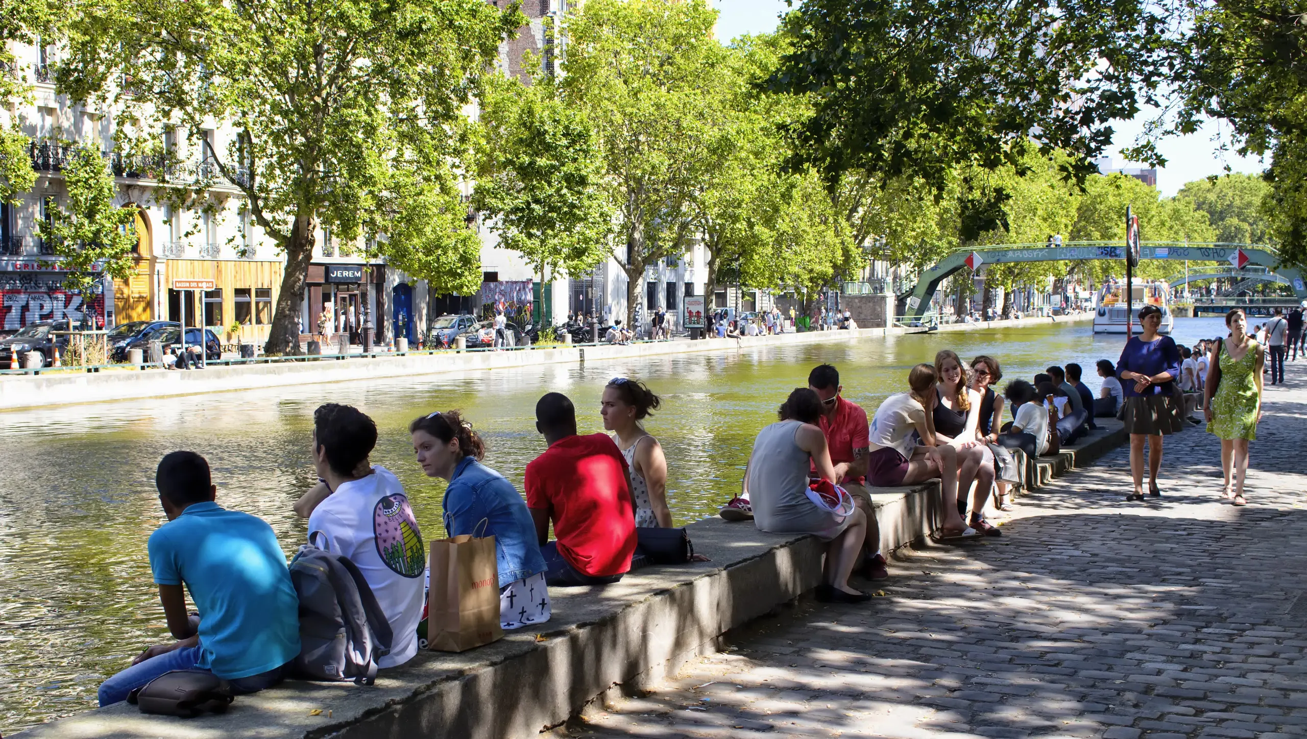 Canal Saint-Martin, Paris, France