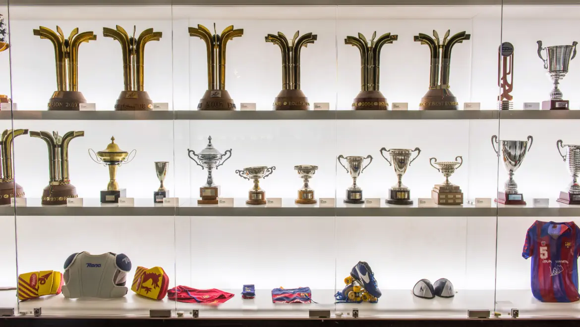 FC Barcelona Museum in Camp Nou Stadium, Barcelona, Spain