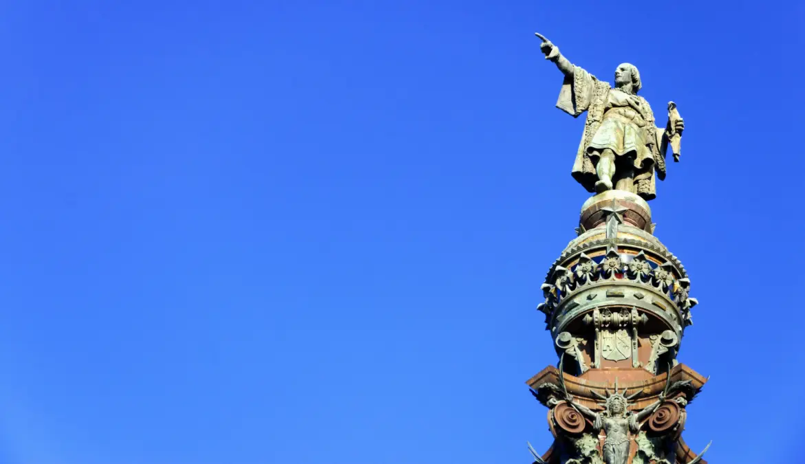 The Christopher Columbus Monument, Port Vell, Barcelona, Spain