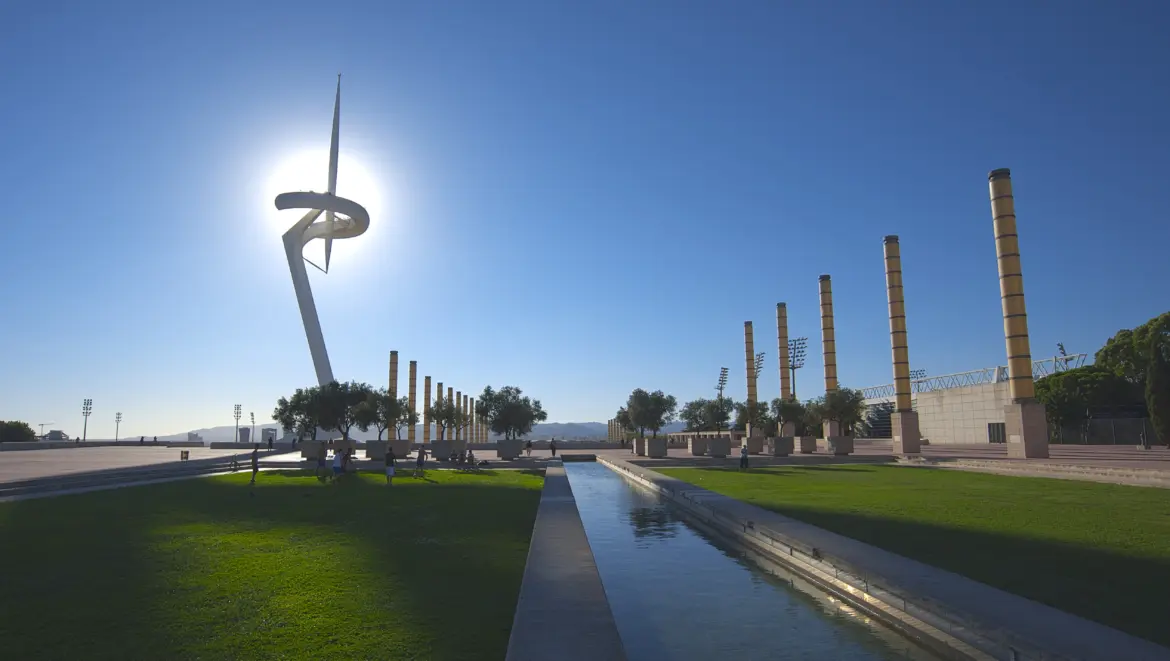 Calatrava Tower and Olympic Park, Barcelona, Spain