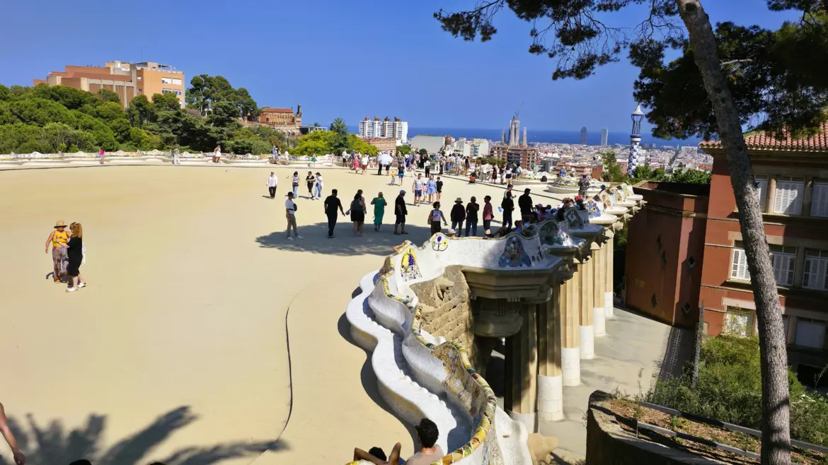 The Nature Square (Plaça de la Naturalesa), Park Güell, Barcelona, Spain