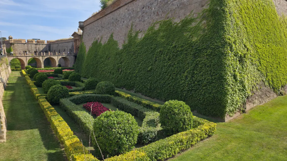 Gardens, Montjuïc Castle, Barcelona, Spain