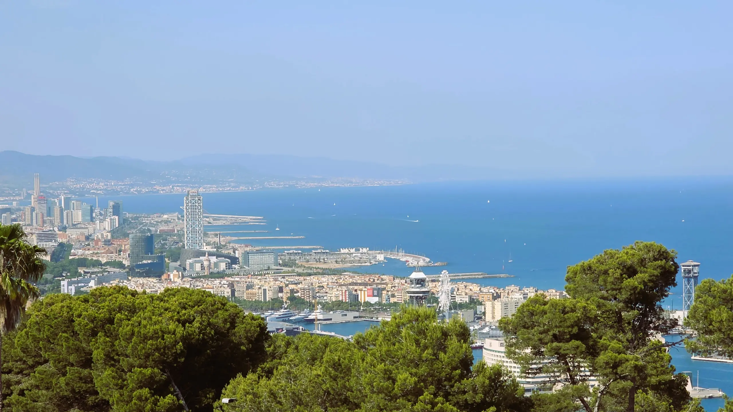 View from Montjuïc, Barcelona, Spain