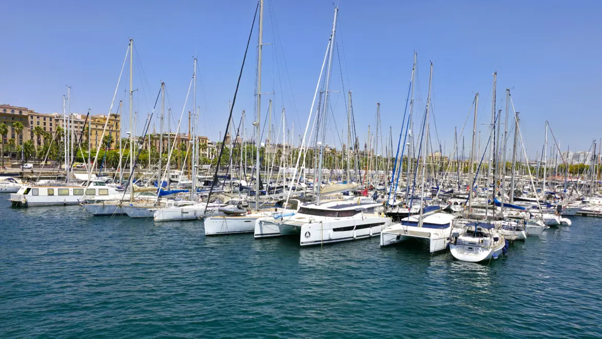 Port Vell’s marina, Barcelona, Spain