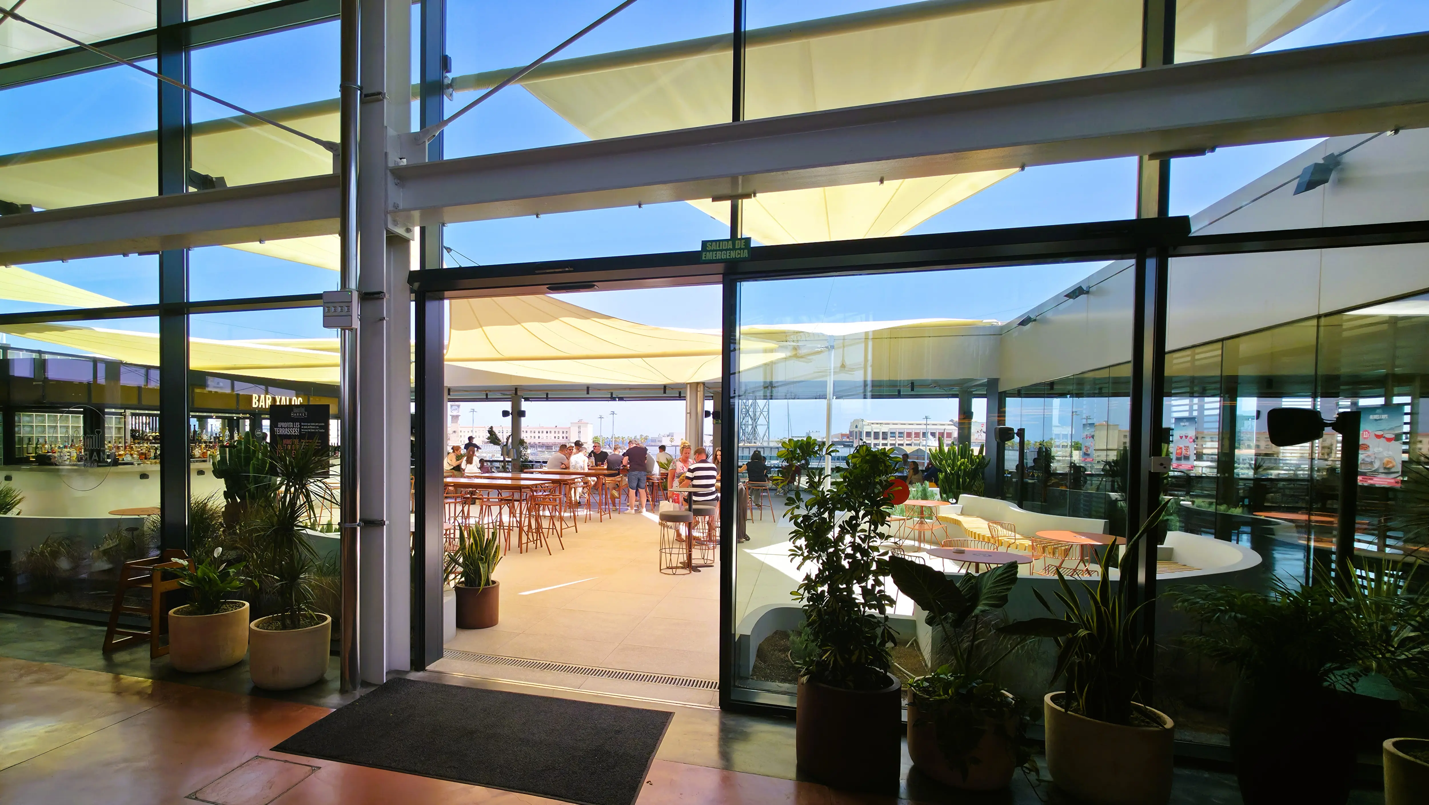 Terrace, Time Out Market, Port Vell, Barcelona, Spain
