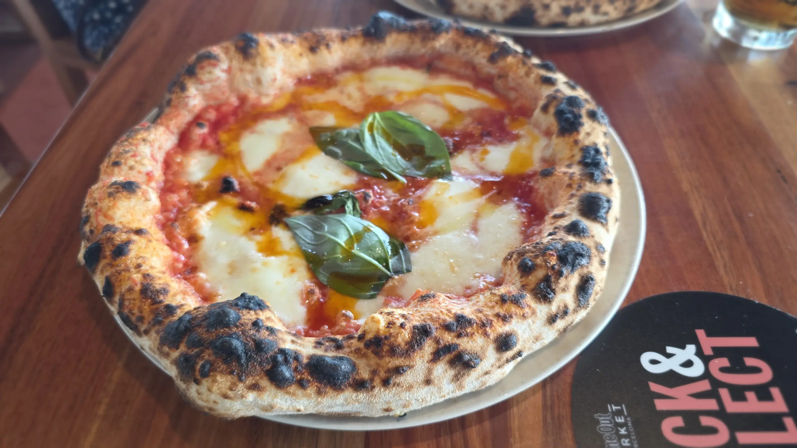 Margherita pizza, Time Out Market, Port Vell, Barcelona, Spain