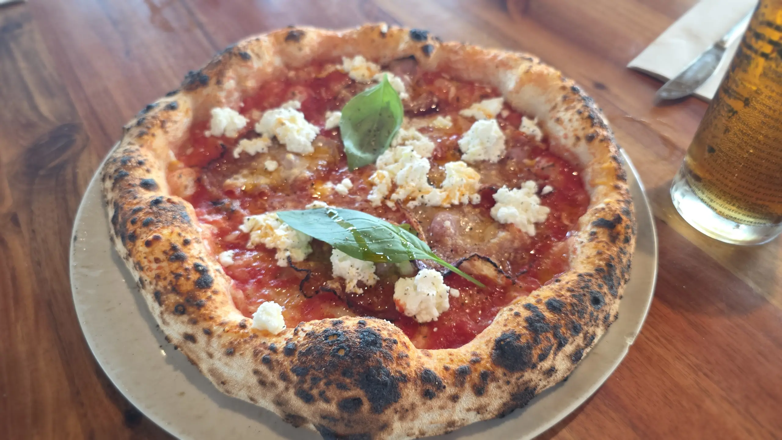 Amatriciana pizza, Time Out Market, Port Vell, Barcelona, Spain