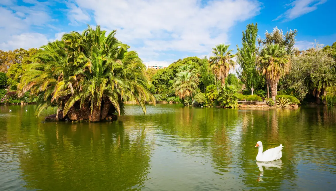 Lake, Parc de la Ciutadella (Citadel Park), Barcelona, Spain