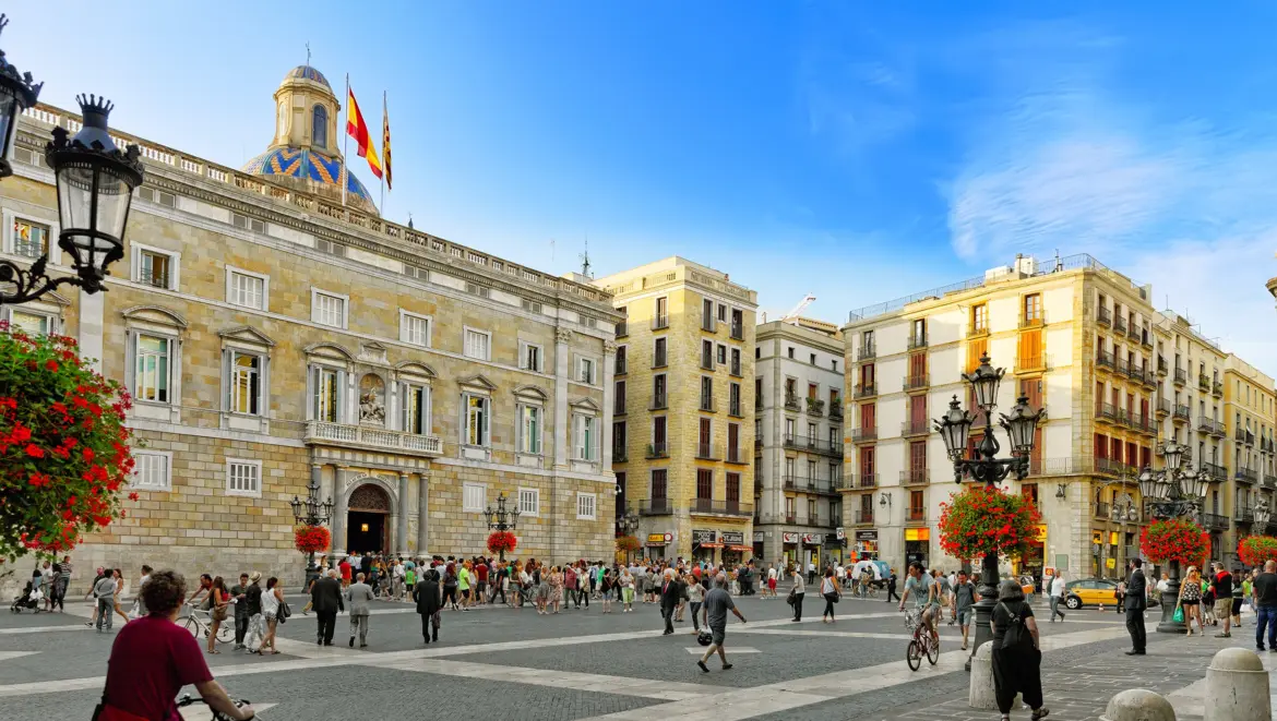 Plaça de Sant Jaume, Barcelona, Spain