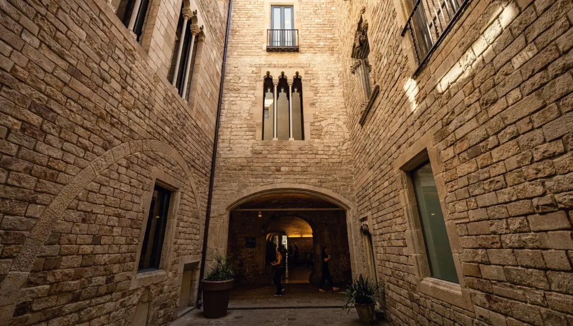Courtyard, Museu Picasso (Picasso Museum), Barcelona, Spain