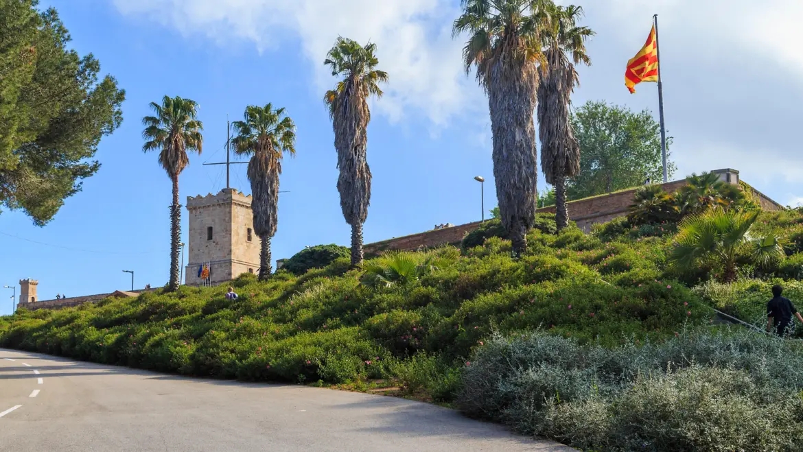 Gardens, Montjuïc Castle, Barcelona, Spain
