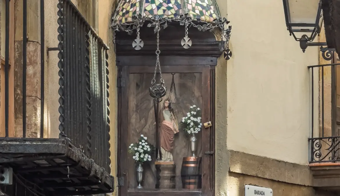 Baixada de Santa Eulàlia, Barcelona, Spain