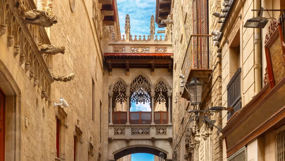 Pont del Bisbe (Bishop’s Bridge), Barcelona, Spain