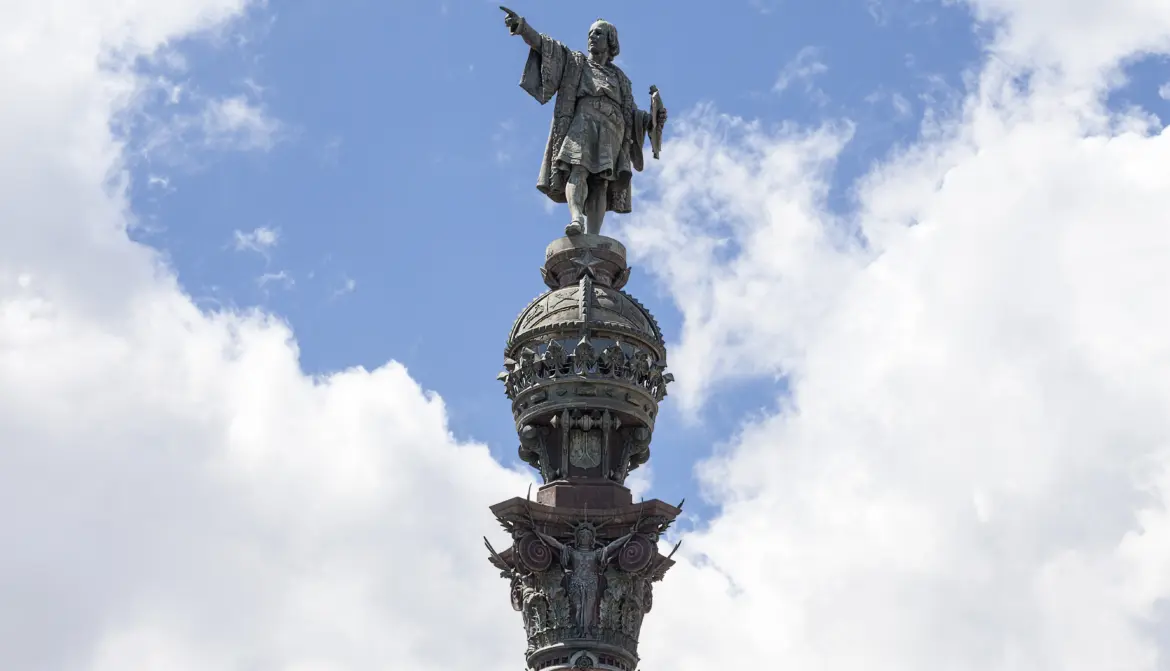 The Christopher Columbus Monument, Port Vell, Barcelona, Spain