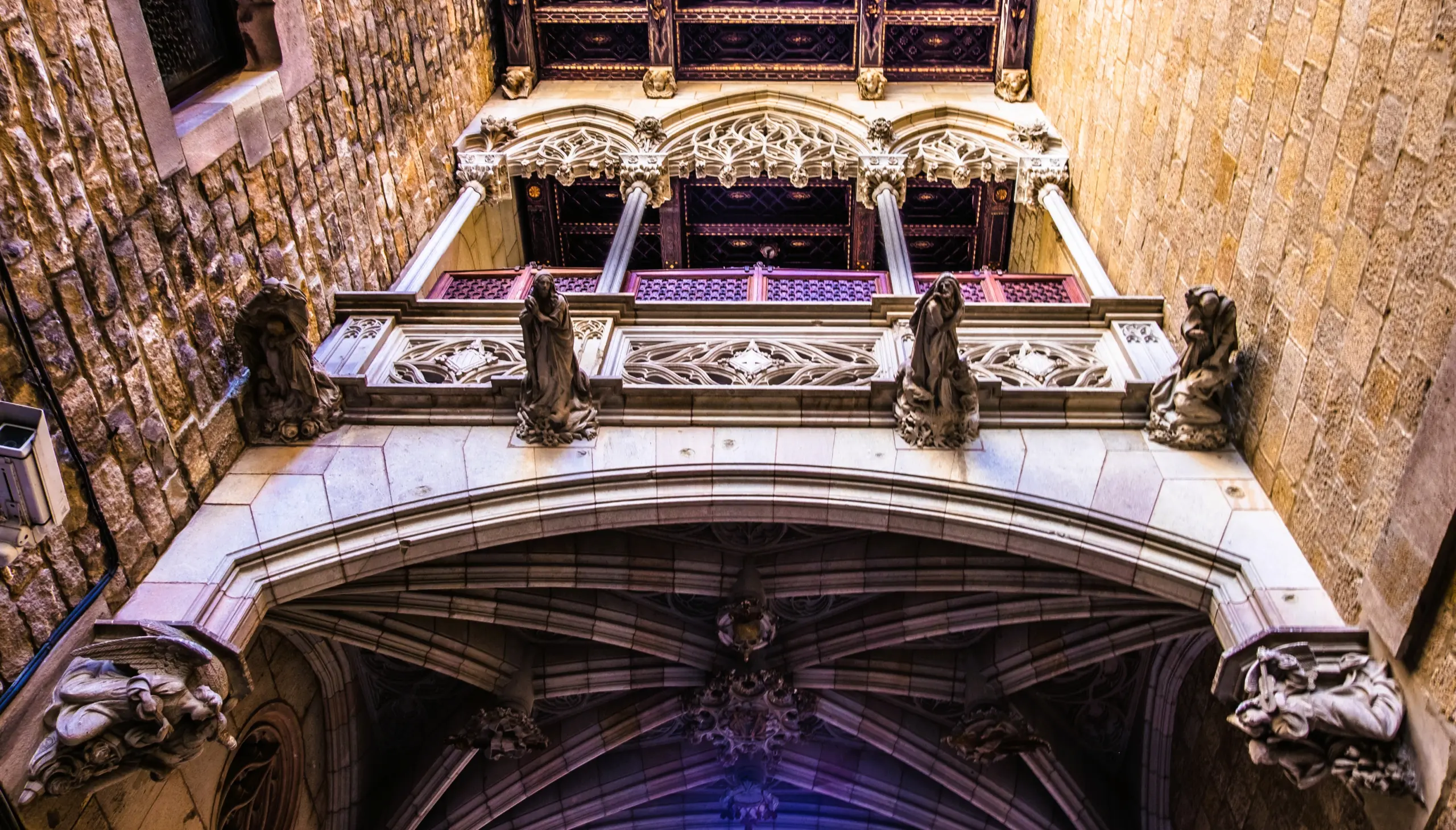Pont del Bisbe (Bishop’s Bridge), Barcelona, Spain