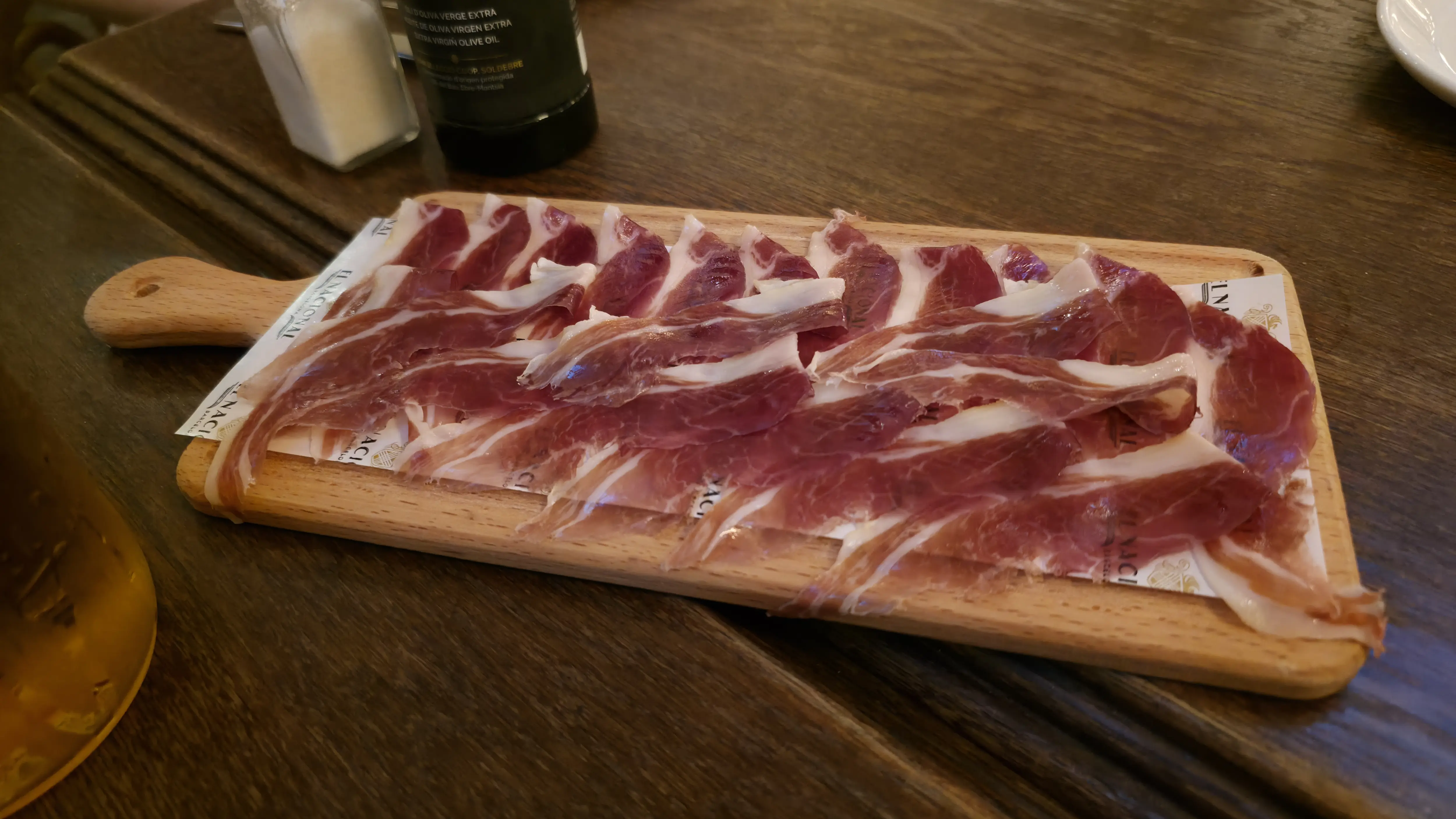 Iberian ham, La Taperia, El Nacional, Barcelona, Spain