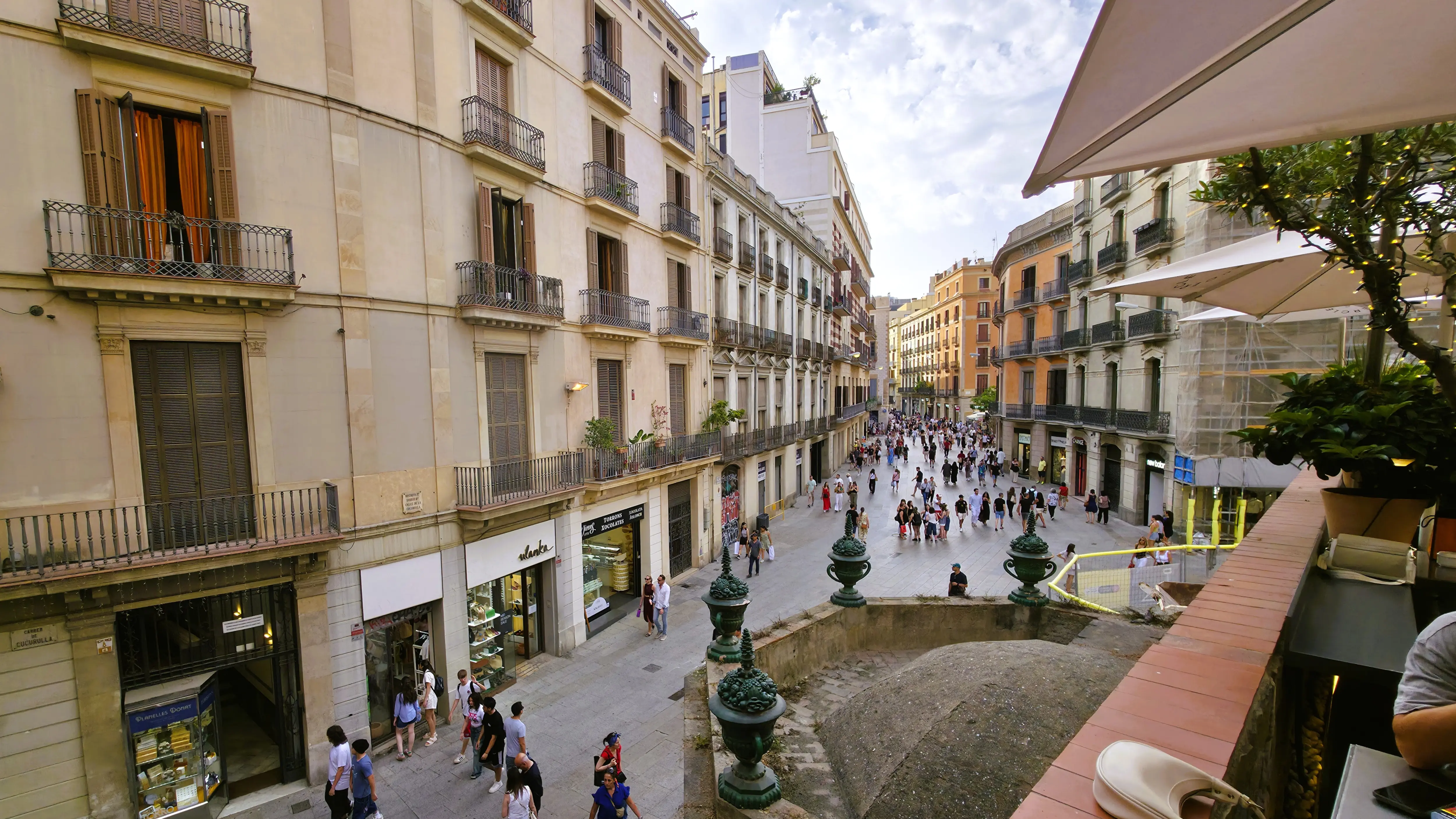 View from El Cercle restaurant, Barcelona, Spain