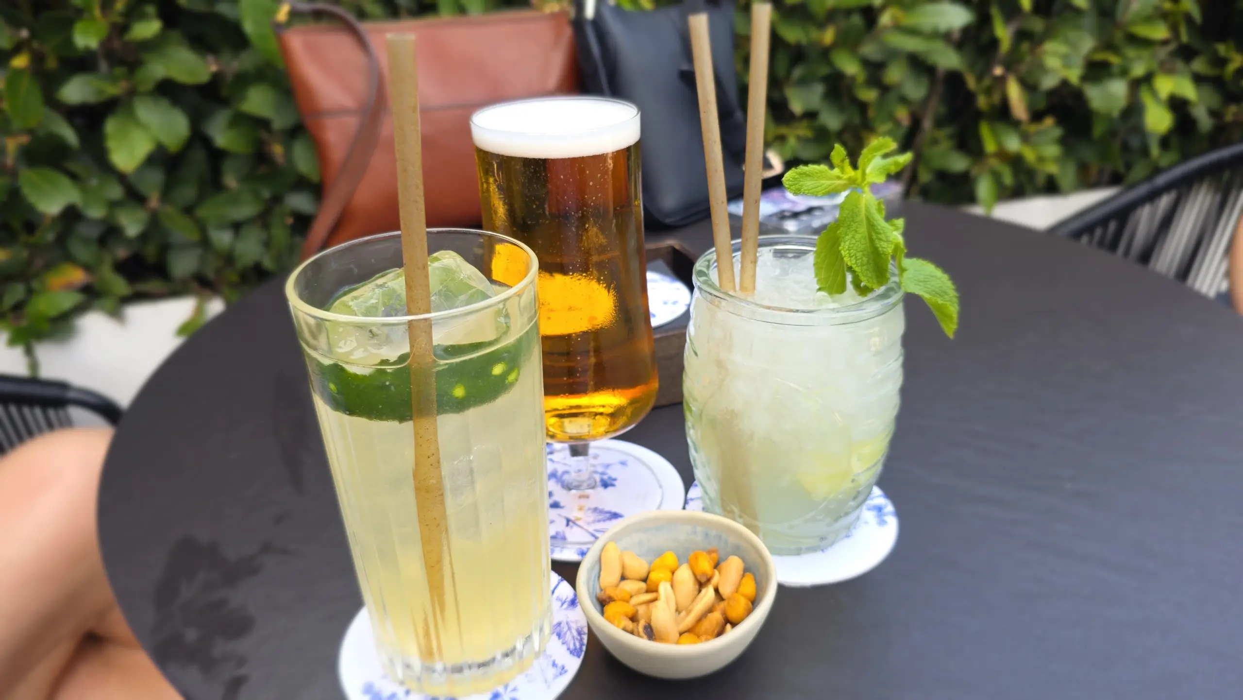Drinks, Verbena Terrace Rooftop, Monument Hotel, Barcelona, Spain