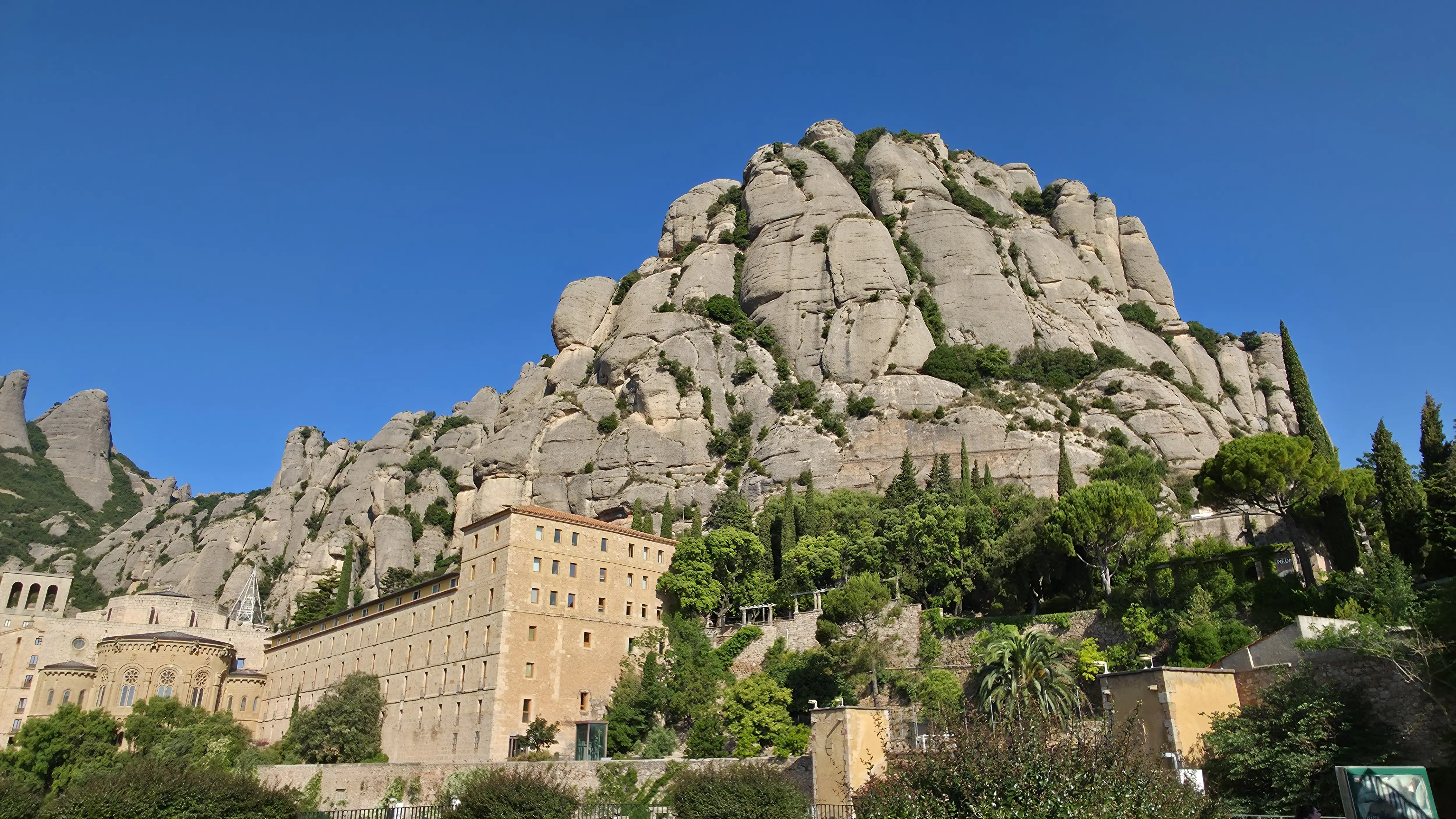 The abbey of Santa Maria de Montserrat, Montserrat, Spain
