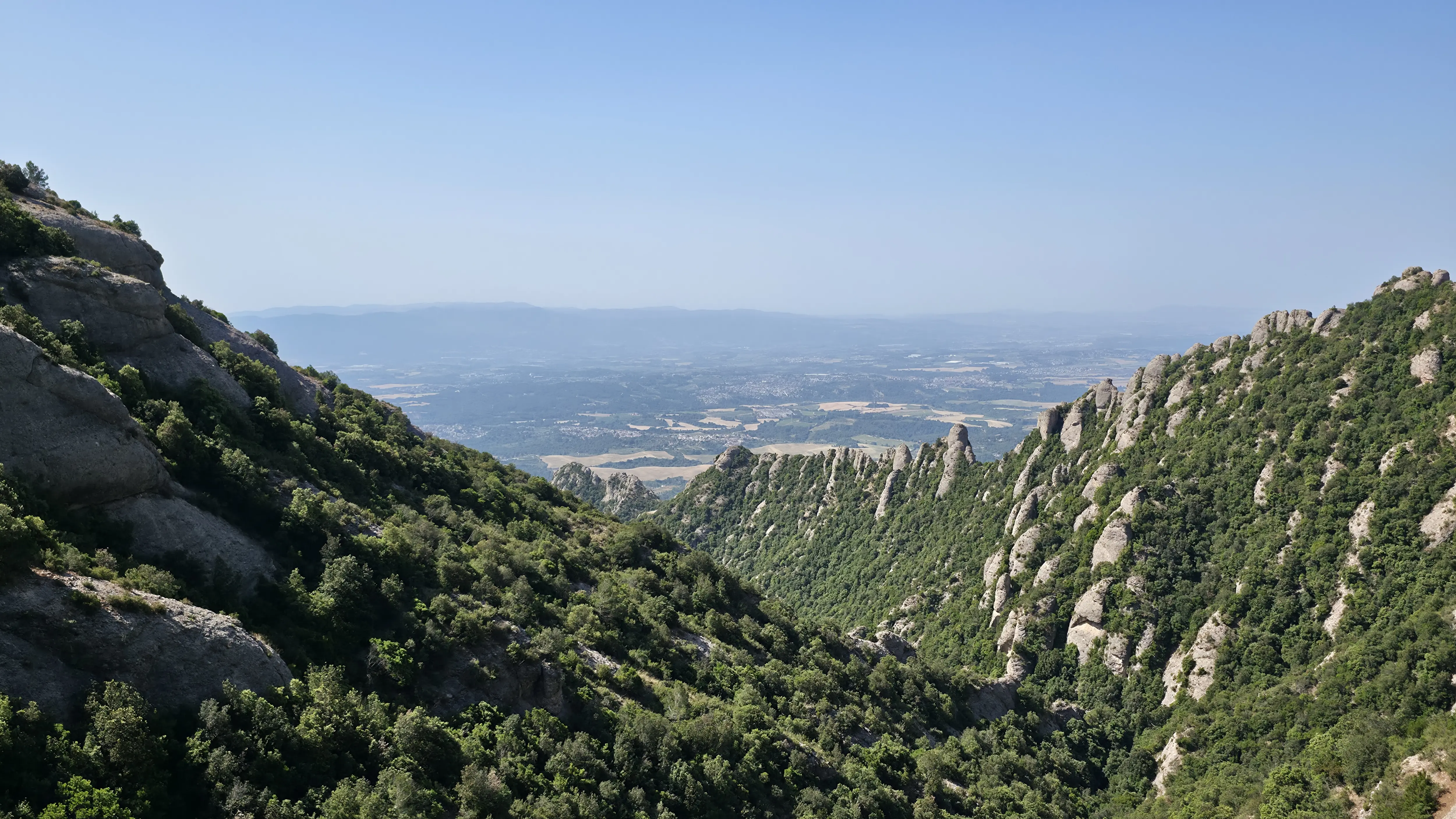 View from the Sant Joan Funicular summit, Montserrat, Spain