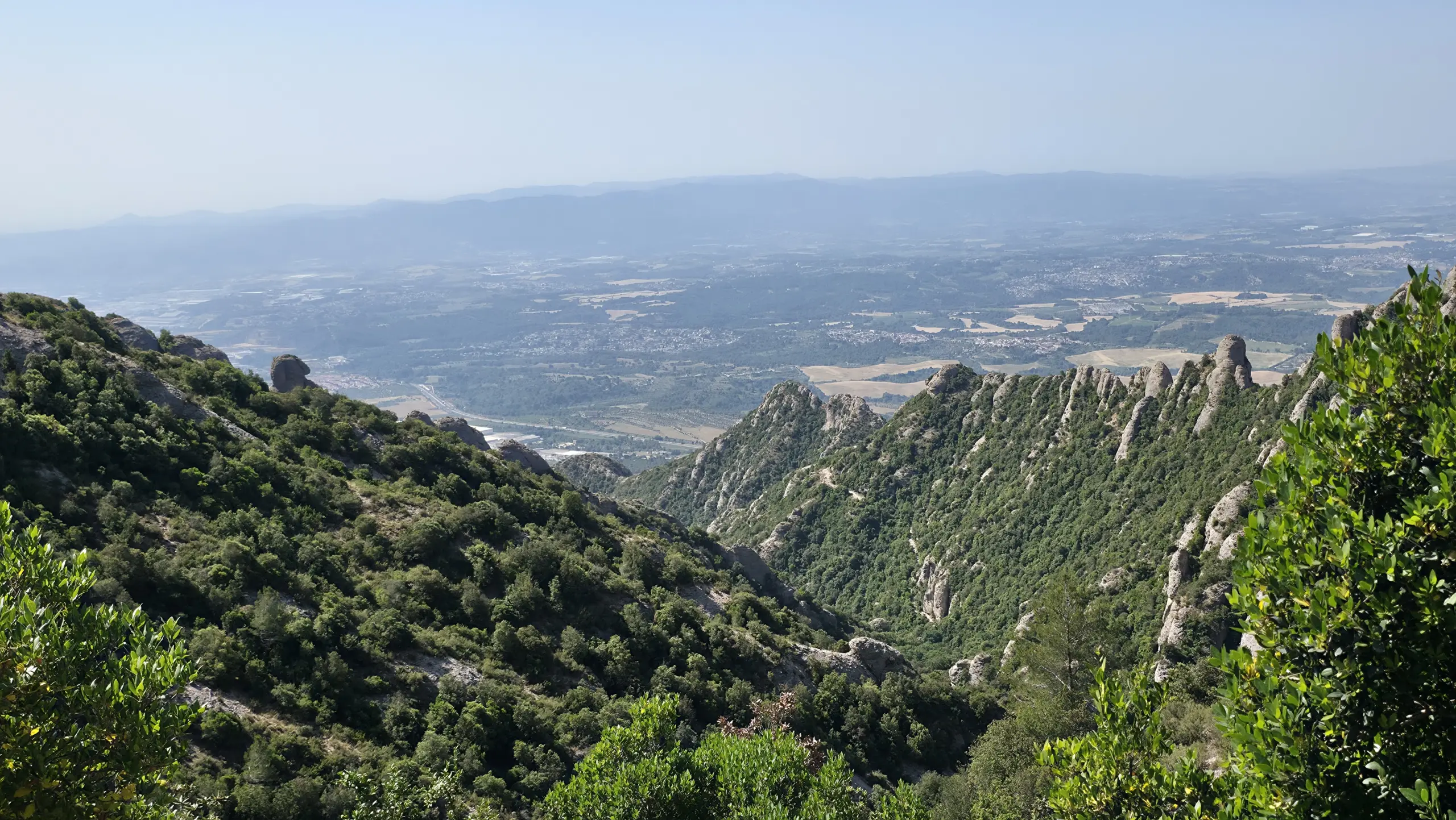View from the Sant Joan Funicular summit, Montserrat, Spain