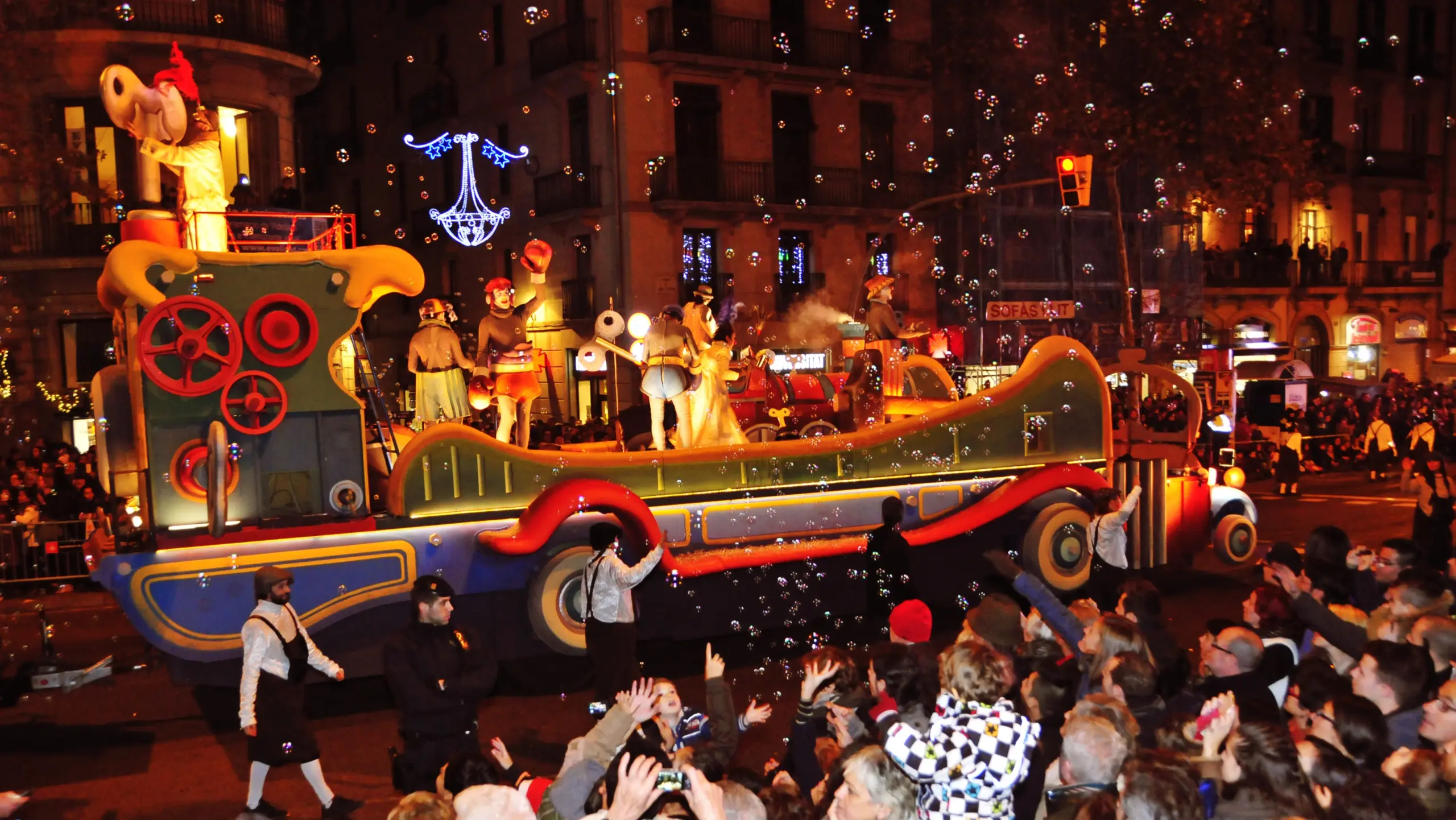 Three Kings Parade (Cavalcada de Reis), Barcelona, Spain