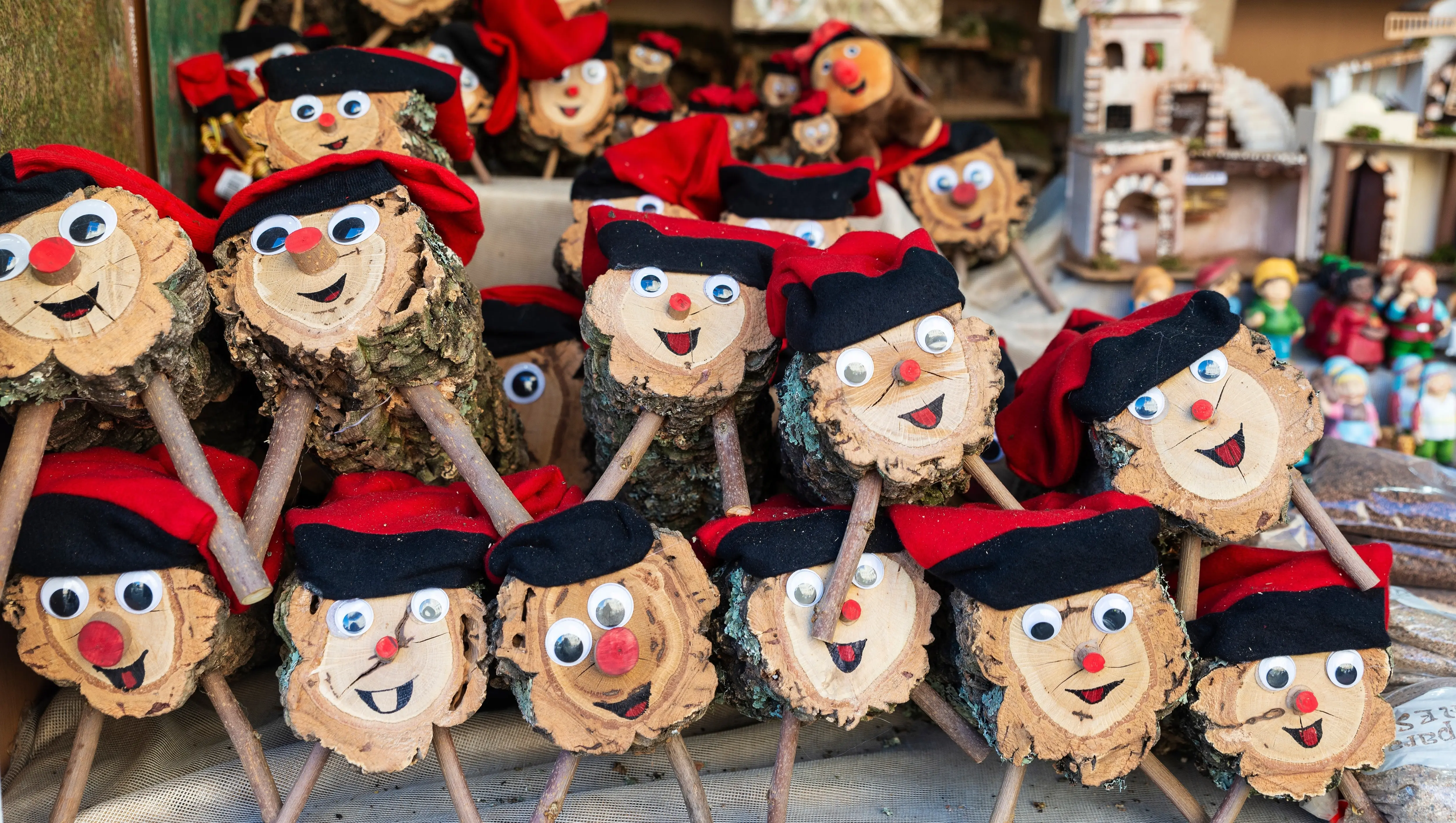 Caga Tió, the iconic Catalan “Christmas log”, Barcelona, Spain