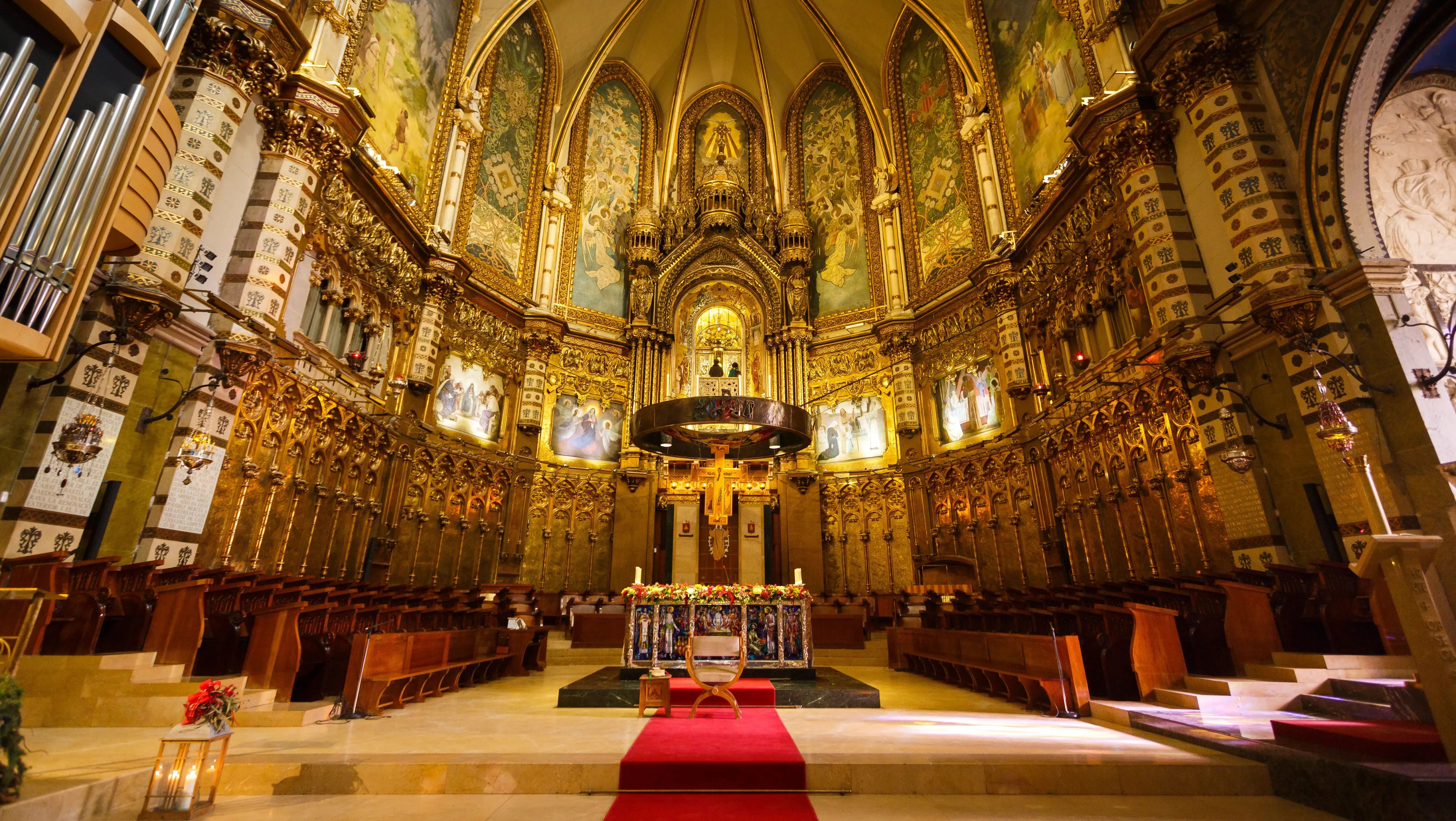 The Basilica of Montserrat, Montserrat, Spain