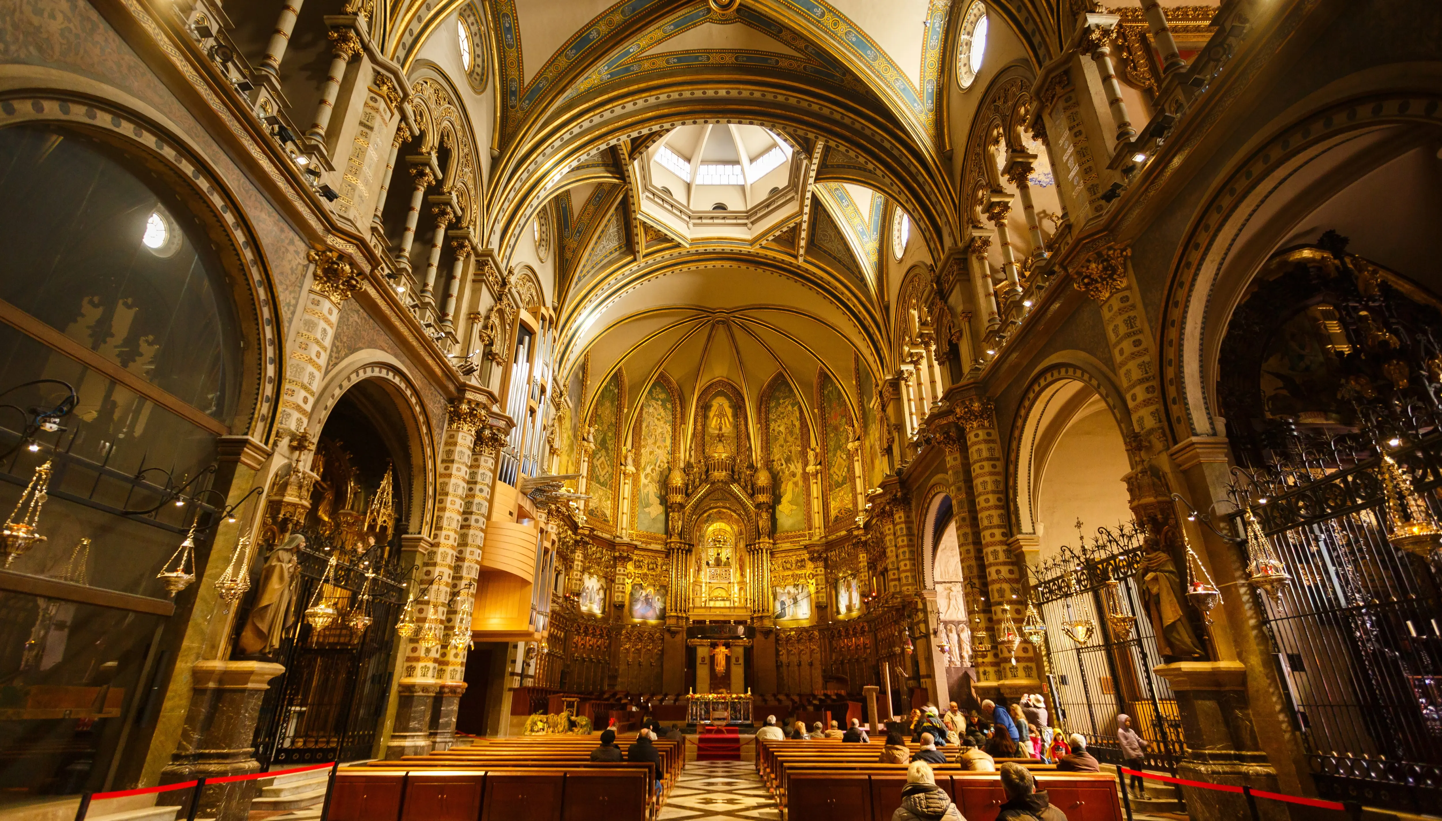 The Basilica of Montserrat, Montserrat, Spain