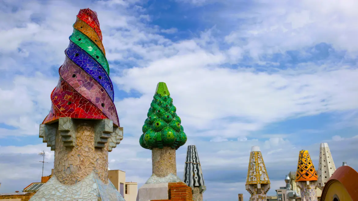 Palau Güell Rooftop, Barcelona, Spain