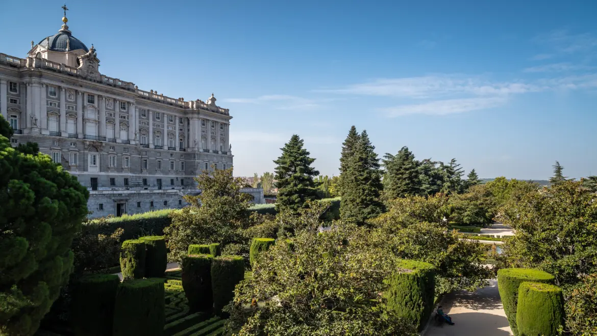 Sabatini Gardens (Jardines de Sabatini), Madrid, Spain