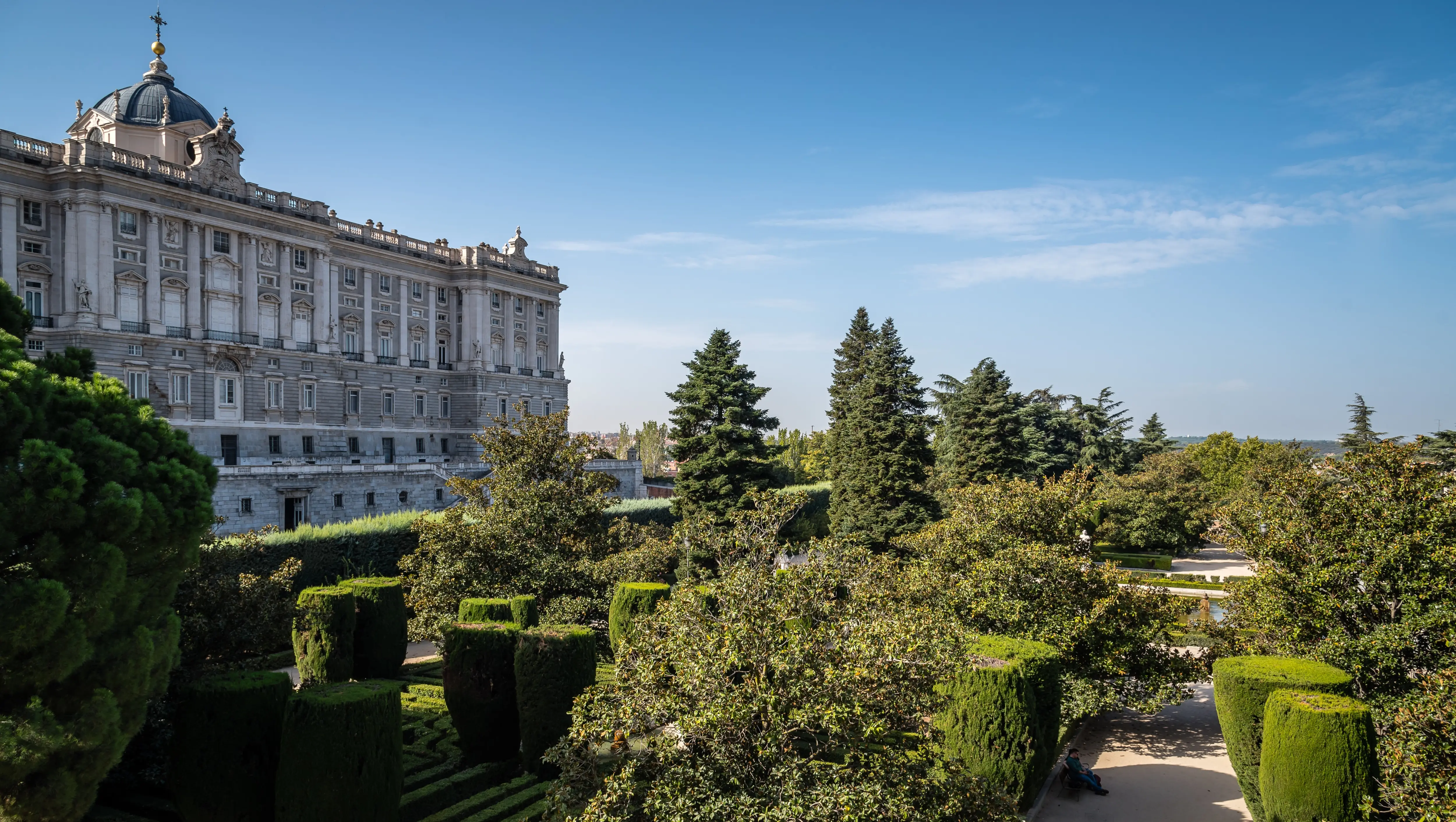Sabatini Gardens (Jardines de Sabatini), Madrid, Spain
