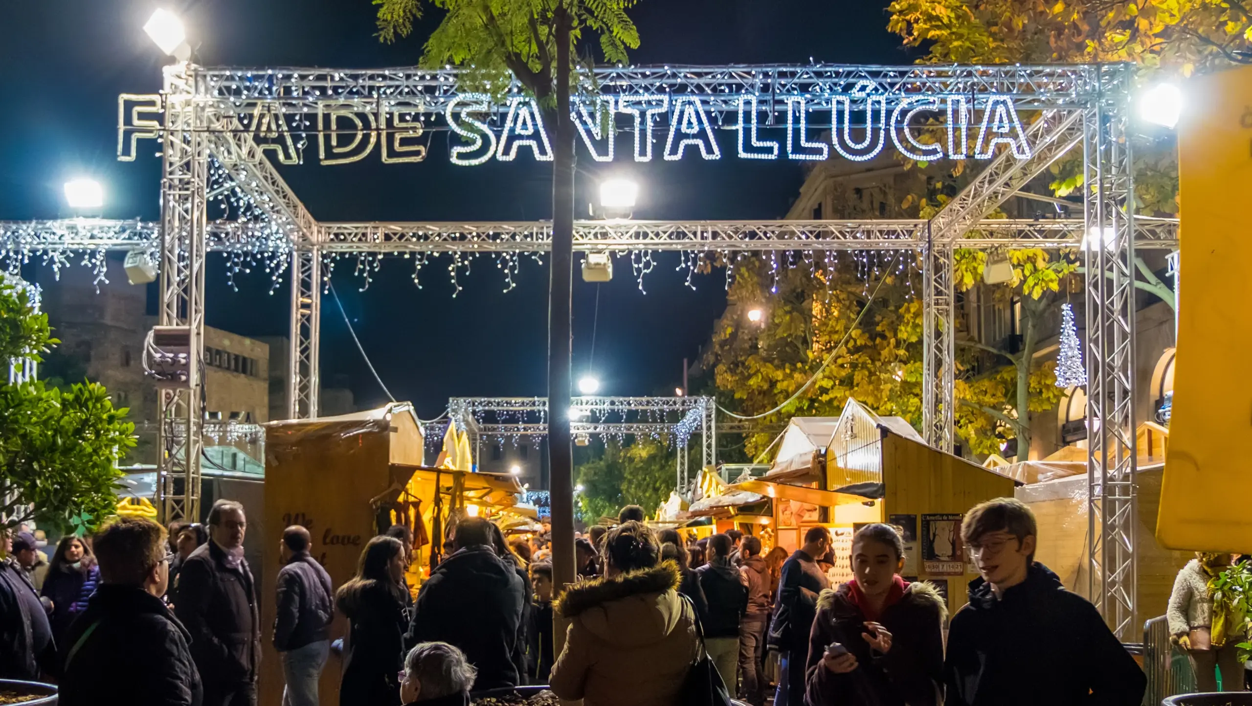 Fira de Santa Llúcia, Christmas Market, Barcelona, Spain