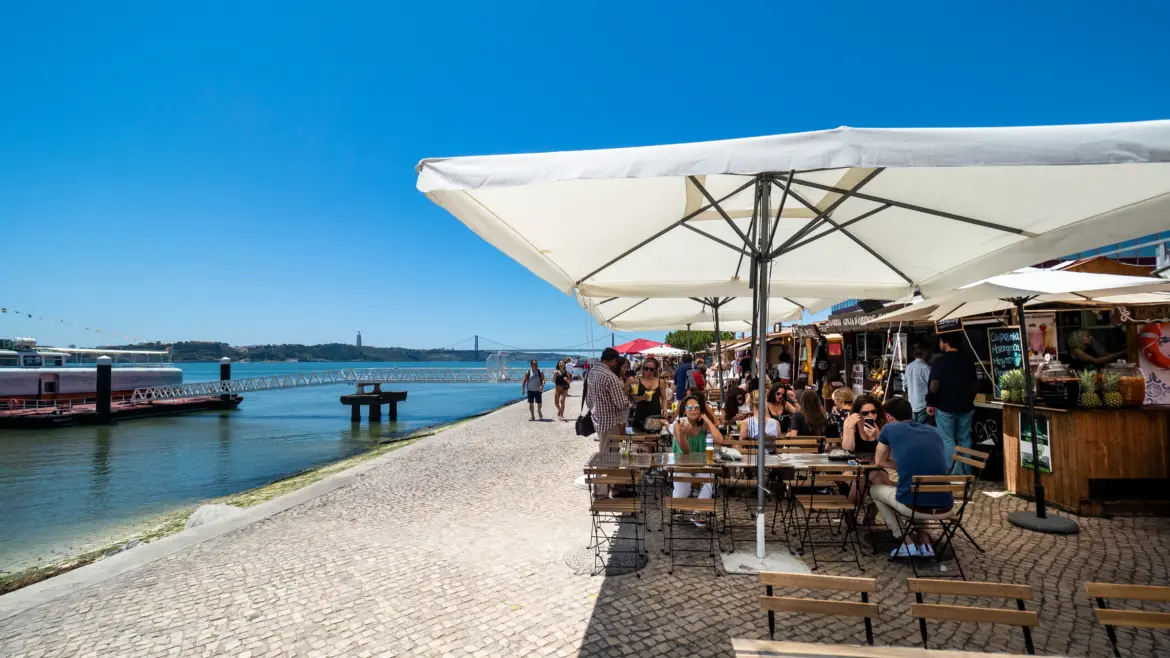 Ribeira das Naus waterfront, Lisbon, Portugal
