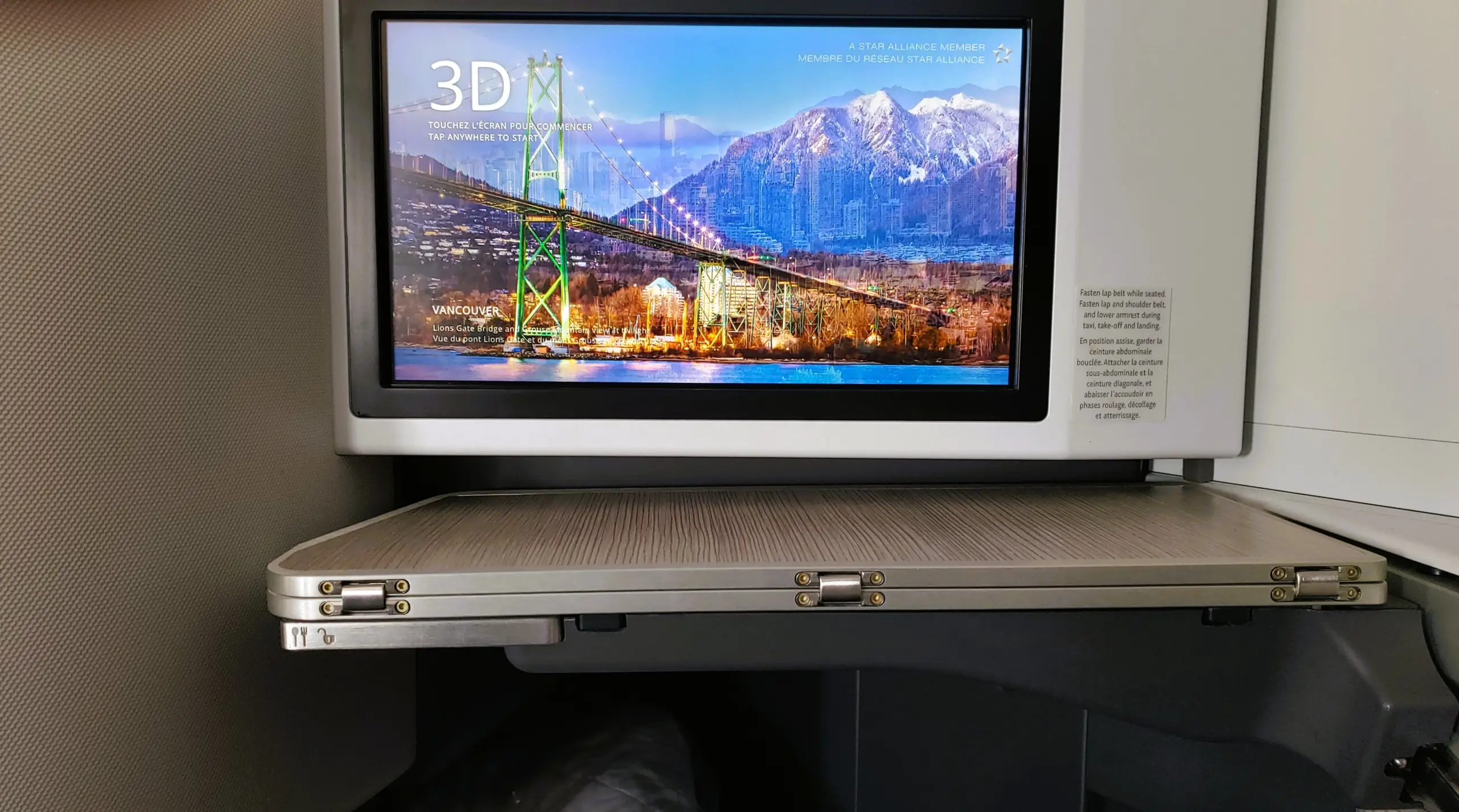 Air Canada Signature Class cabin