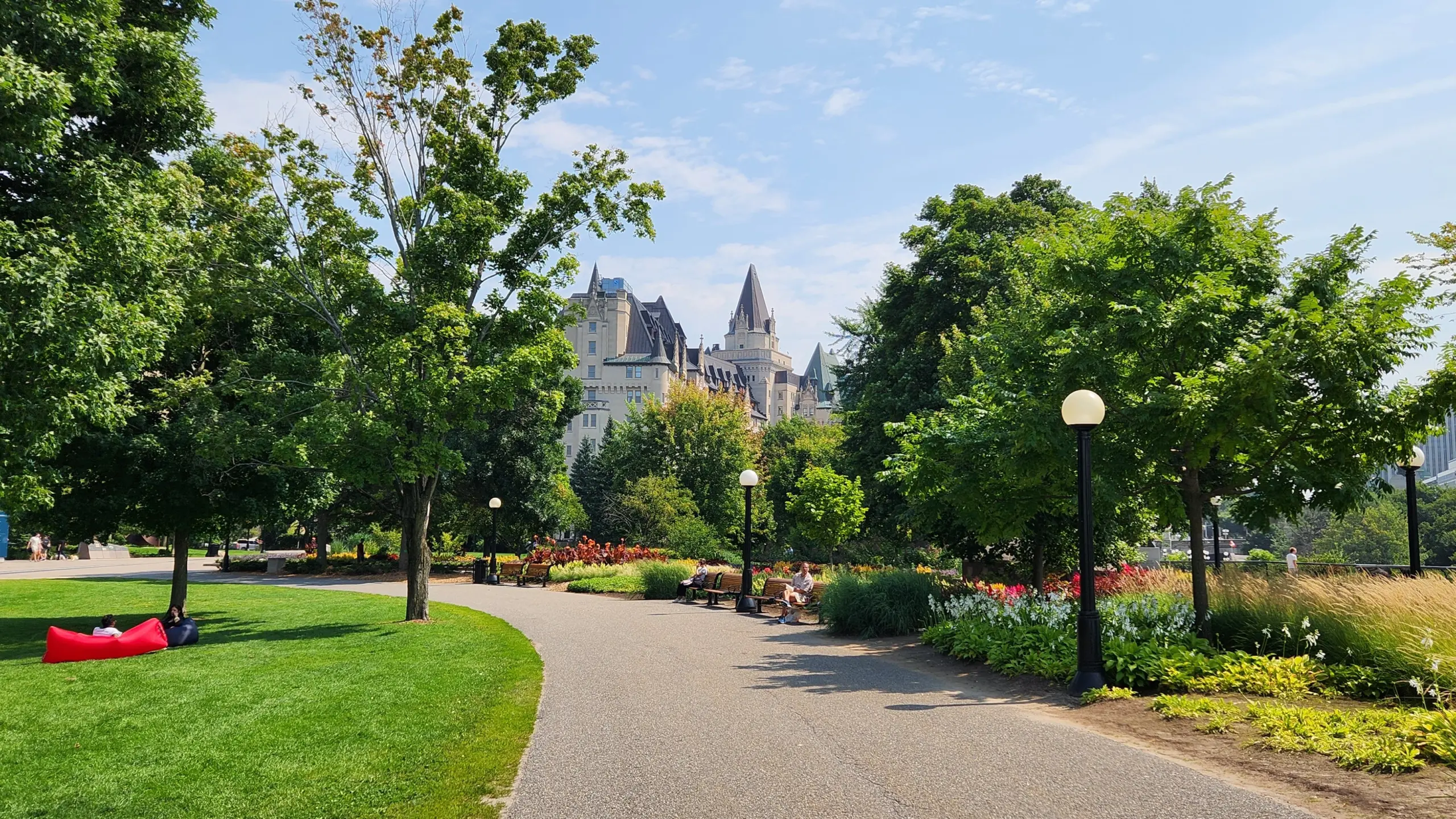 View of Fairmont Château Laurier from Major’s Hill Park, Ottawa, Canada