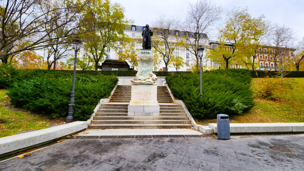Statue of Goya, Prado Museum, Madrid,