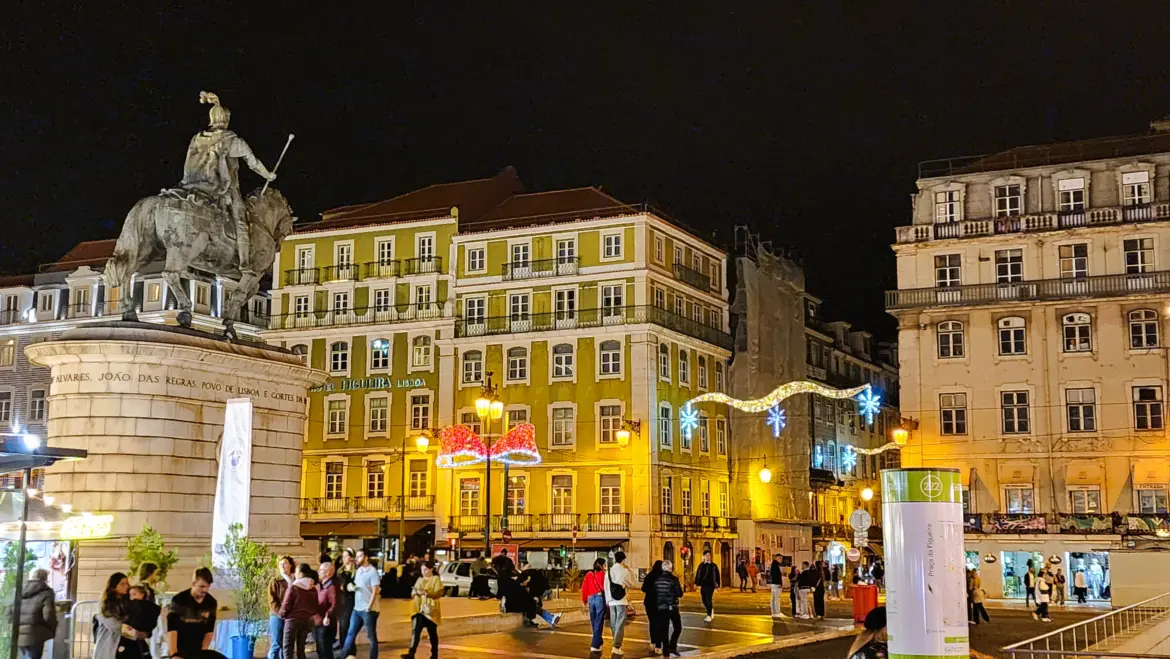 Figueira Christmas Gourmet, Praça da Figueira, Lisbon, Portugal