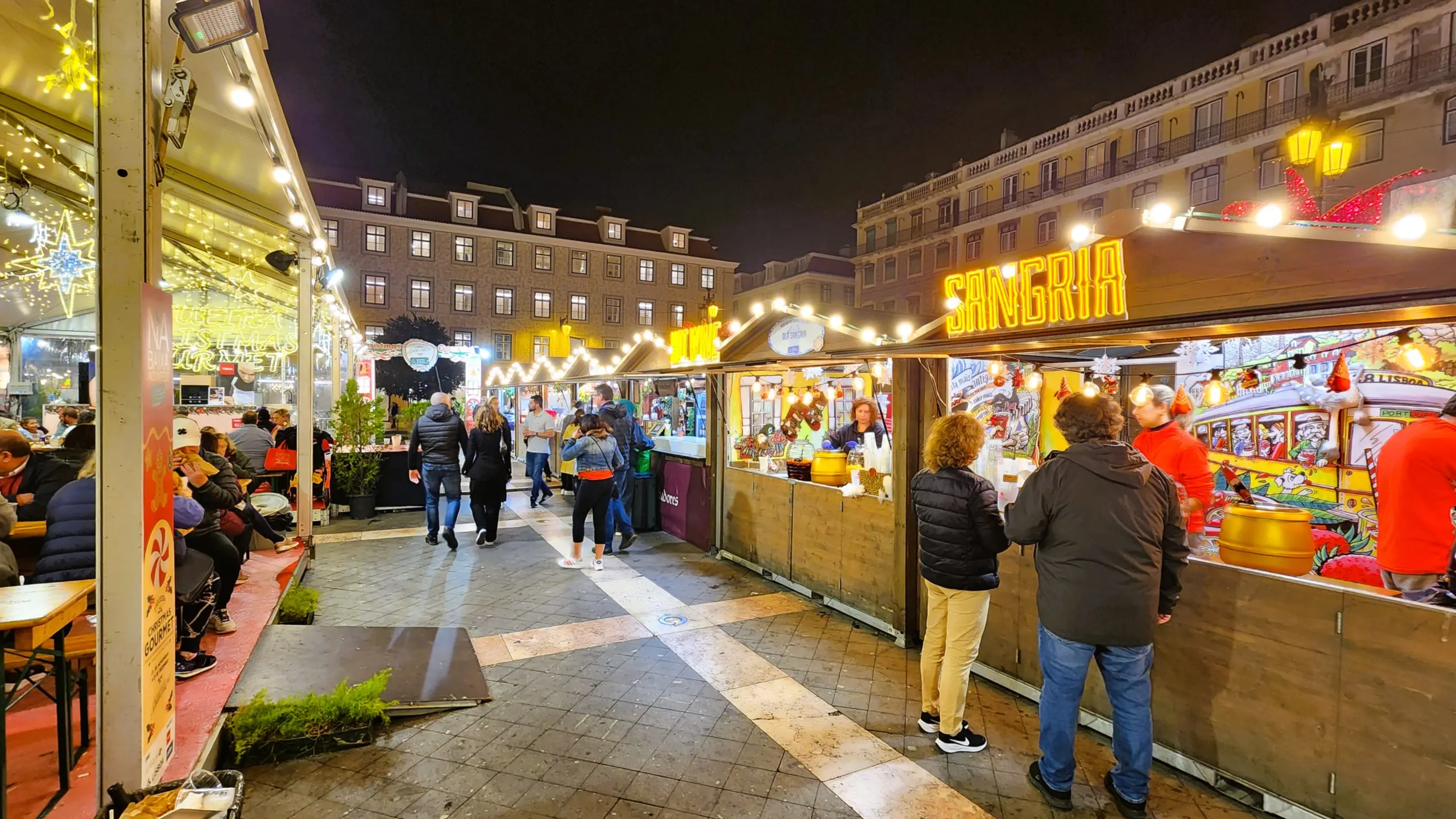 Figueira Christmas Gourmet, Praça da Figueira, Lisbon, Portugal