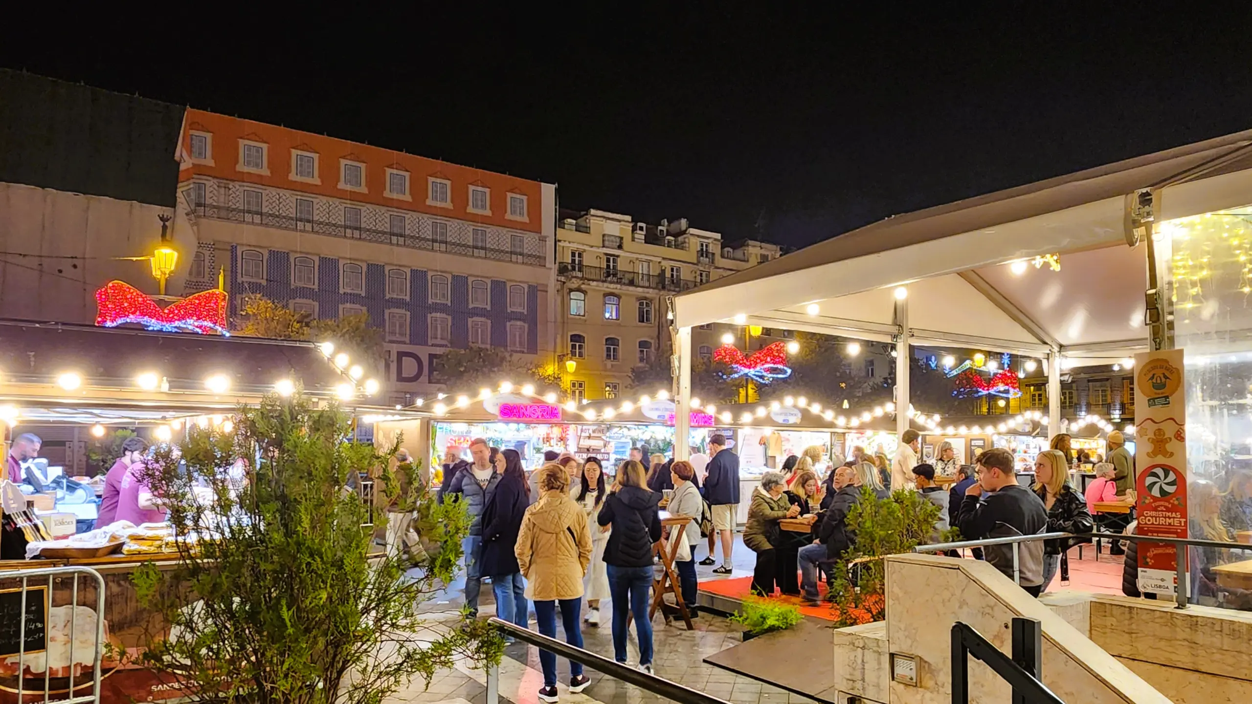 Figueira Christmas Gourmet, Praça da Figueira, Lisbon, Portugal