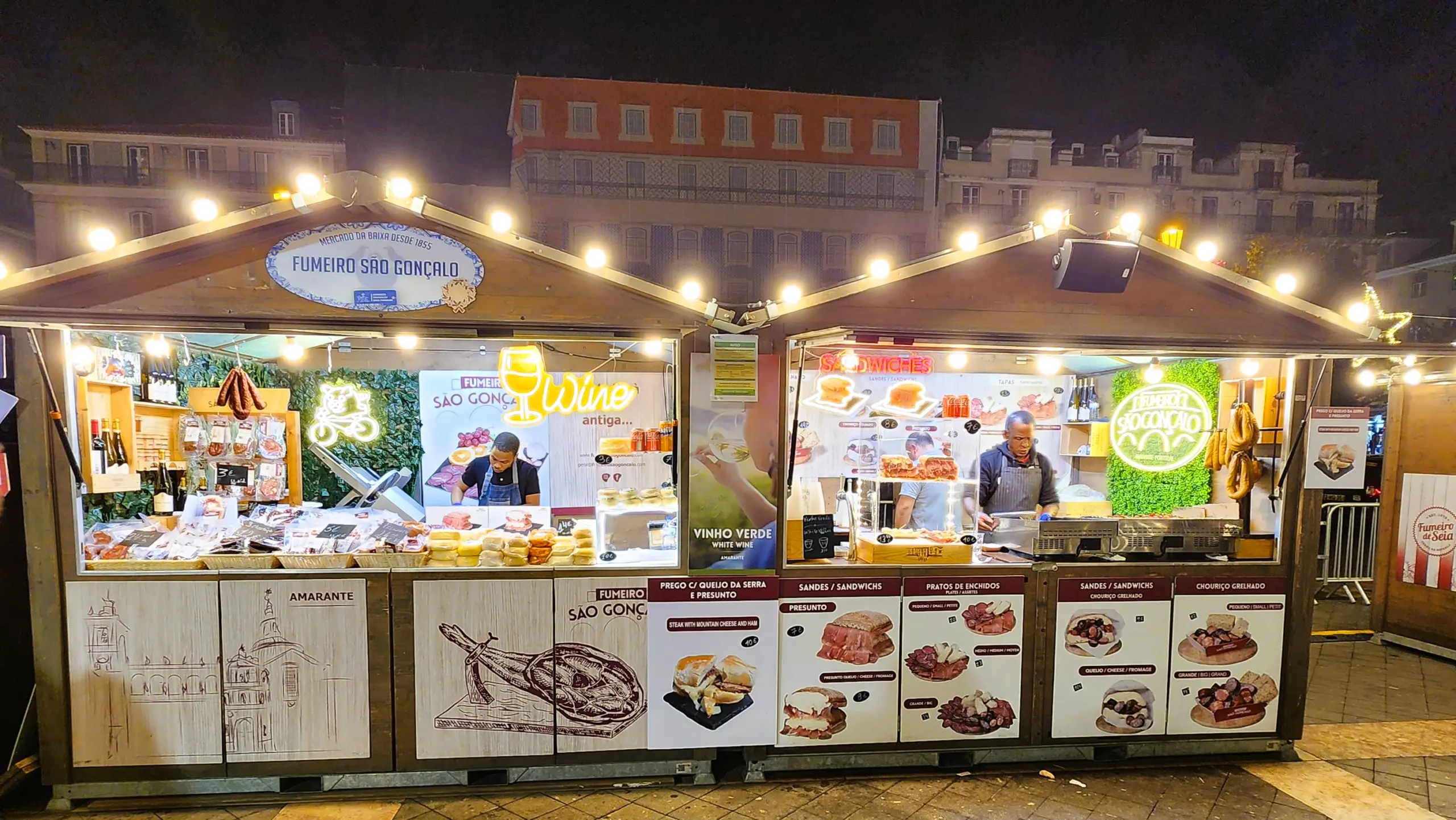 Figueira Christmas Gourmet, Praça da Figueira, Lisbon, Portugal